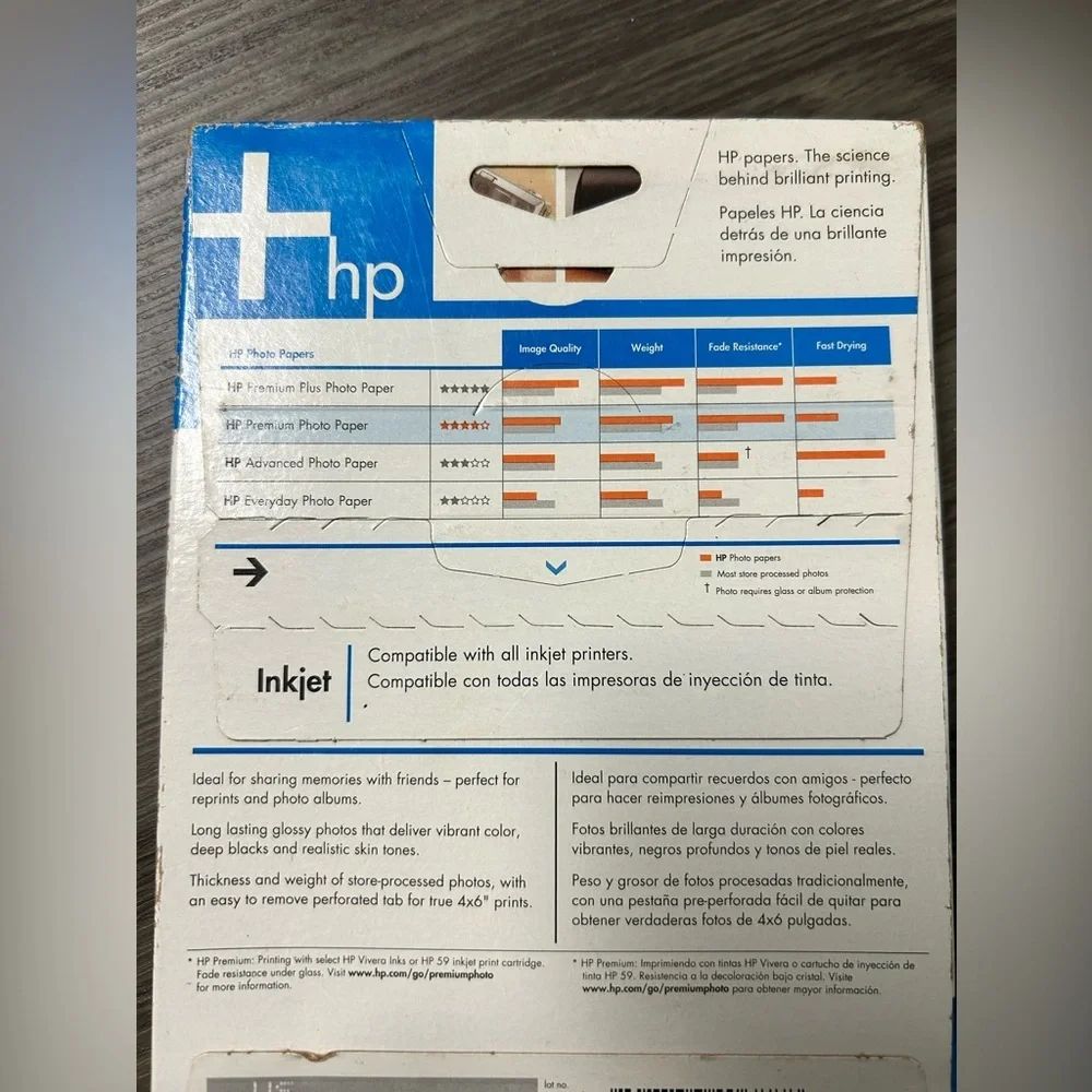 New in Box HP Premium Glossy Gloss 4 X 6